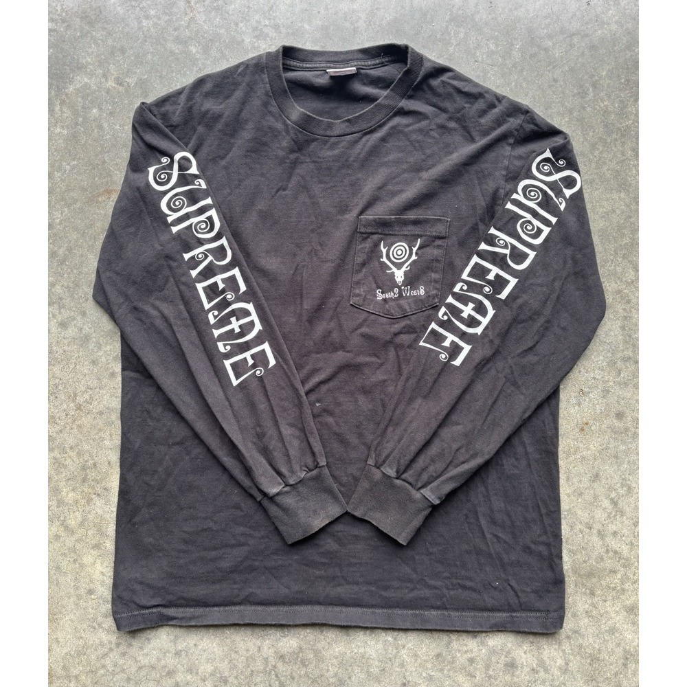 Supreme X South2 West8 Long Sleeve Shirt Graphic Streetwear Skater Size Medium